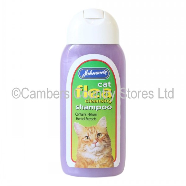 Johnsons Cat Shampoo Flea Cleansing 200ml Cambers Country Store